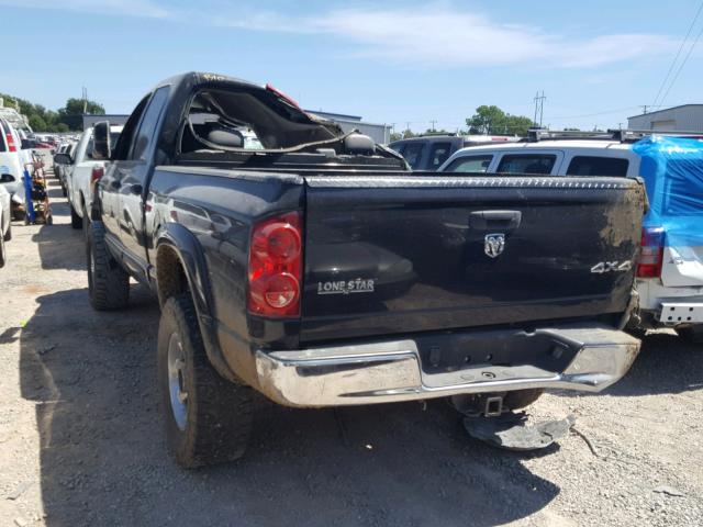 1D7KS28AX7J594795 - 2007 DODGE RAM 2500 S BLACK photo 3