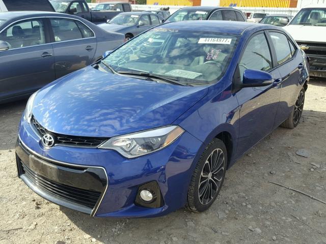 2T1BURHE7GC622306 - 2016 TOYOTA COROLLA L BLUE photo 2