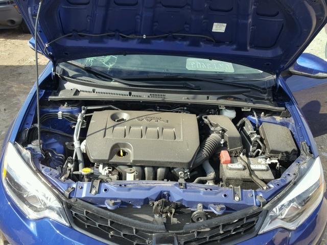 2T1BURHE7GC622306 - 2016 TOYOTA COROLLA L BLUE photo 7