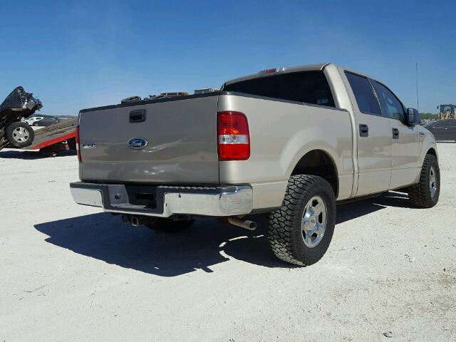 1FTPW12587KD16188 - 2007 FORD F150 SUPER GOLD photo 4