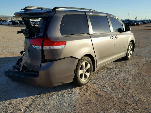 5TDKK3DC7ES423624 - 2014 TOYOTA SIENNA LE CHARCOAL photo 4