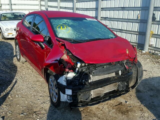 KNADM4A36F6467142 - 2015 KIA RIO LX RED photo 1