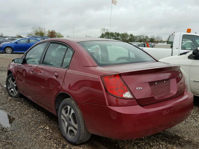 1G8AL52F35Z153656 - 2005 SATURN ION MAROON photo 3