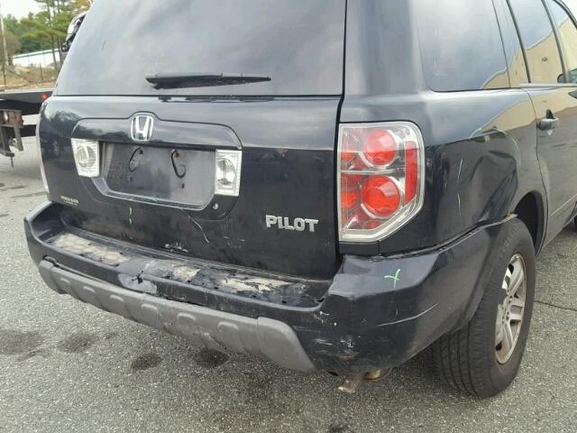 2HKYF18514H502984 - 2004 HONDA PILOT BLACK photo 9