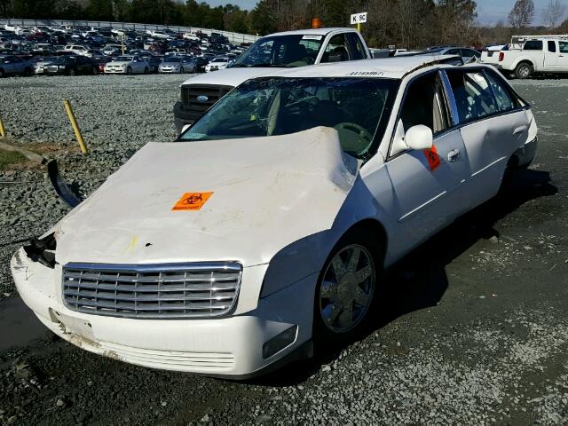 1G6KD54Y41U227652 - 2001 CADILLAC DEVILLE WHITE photo 2