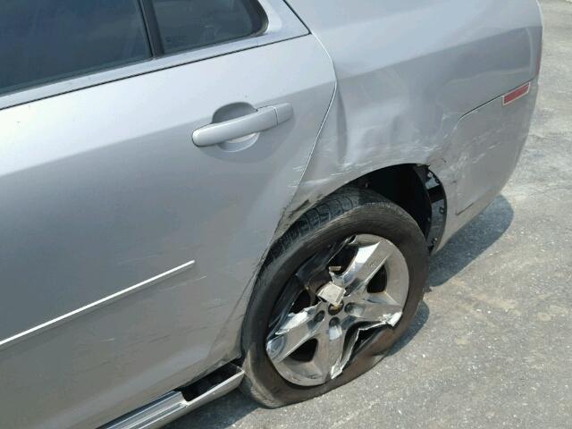 1G1ZC5EB1AF224763 - 2010 CHEVROLET MALIBU 1LT SILVER photo 9
