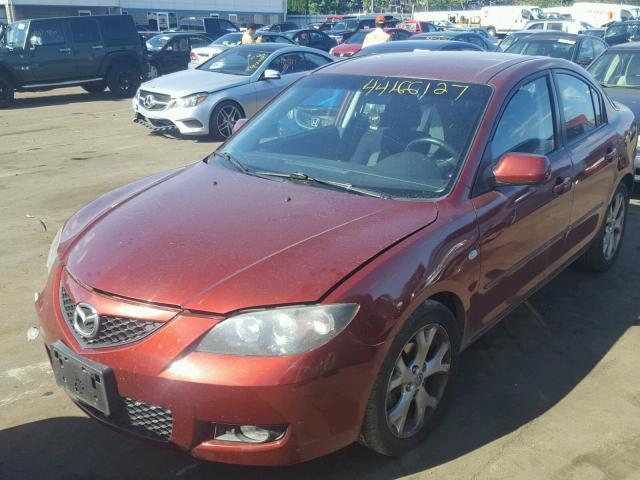 JM1BK32G481187196 - 2008 MAZDA 3 I RED photo 2