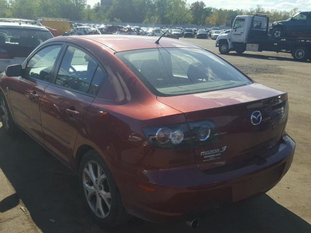 JM1BK32G481187196 - 2008 MAZDA 3 I RED photo 3