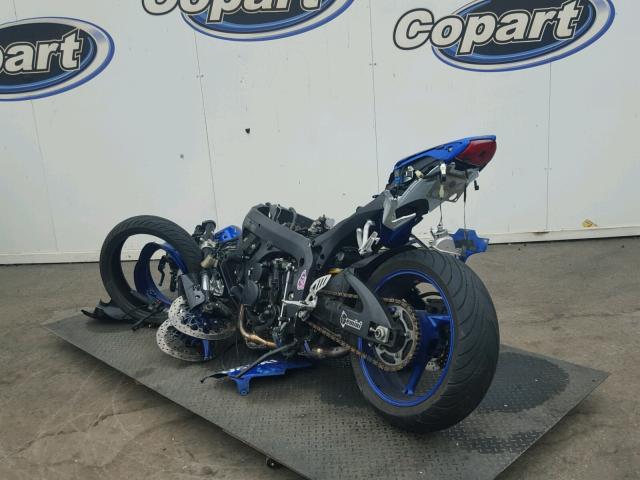 JS1GR7LA982100108 - 2008 SUZUKI GSX-R750 BLUE photo 3