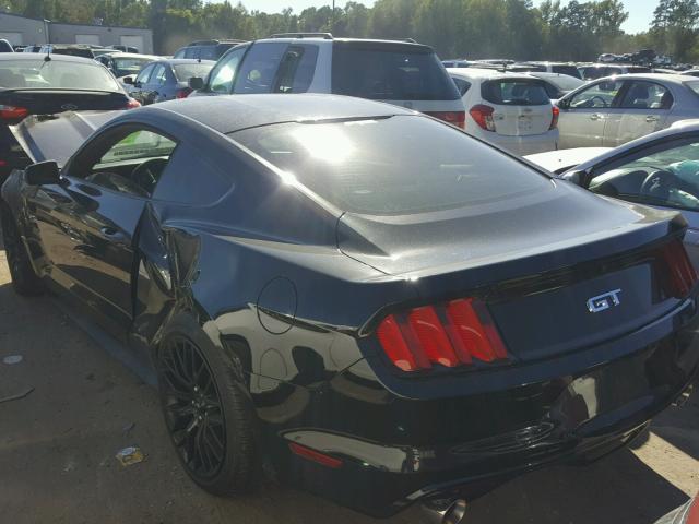 1FA6P8CF8F5365886 - 2015 FORD MUSTANG GT BLACK photo 3