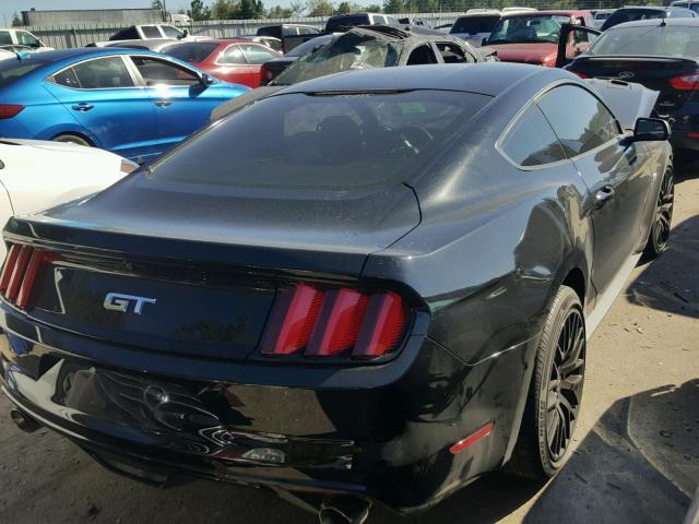 1FA6P8CF8F5365886 - 2015 FORD MUSTANG GT BLACK photo 4