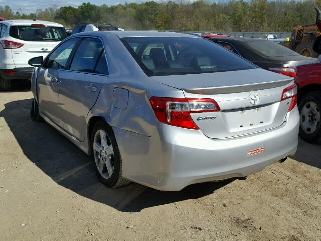 4T1BF1FK4CU614726 - 2012 TOYOTA CAMRY SILVER photo 3