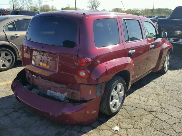 3GNDA23P07S596949 - 2007 CHEVROLET HHR RED photo 4