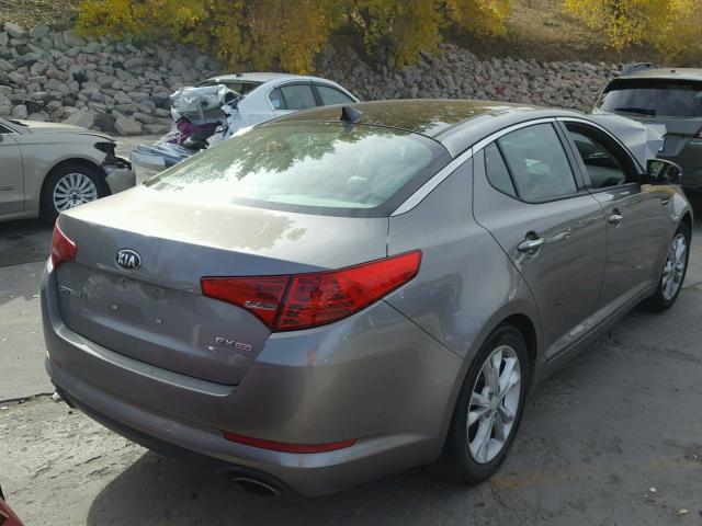 5XXGN4A72DG229500 - 2013 KIA OPTIMA EX CHARCOAL photo 4