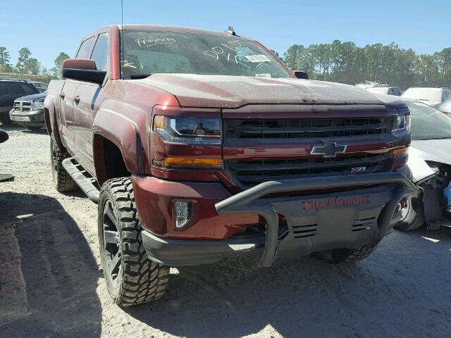 3GCUKREC9HG148044 - 2017 CHEVROLET SILVERADO RED photo 1