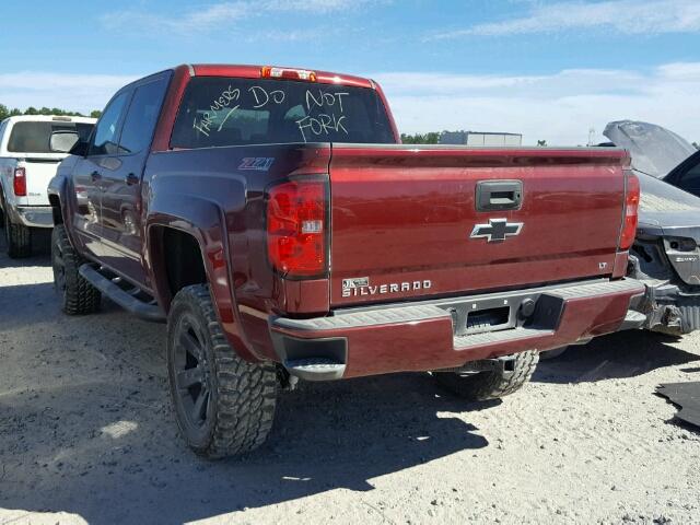 3GCUKREC9HG148044 - 2017 CHEVROLET SILVERADO RED photo 3