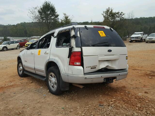 1FMDU65E22ZA97483 - 2002 FORD EXPLORER WHITE photo 3