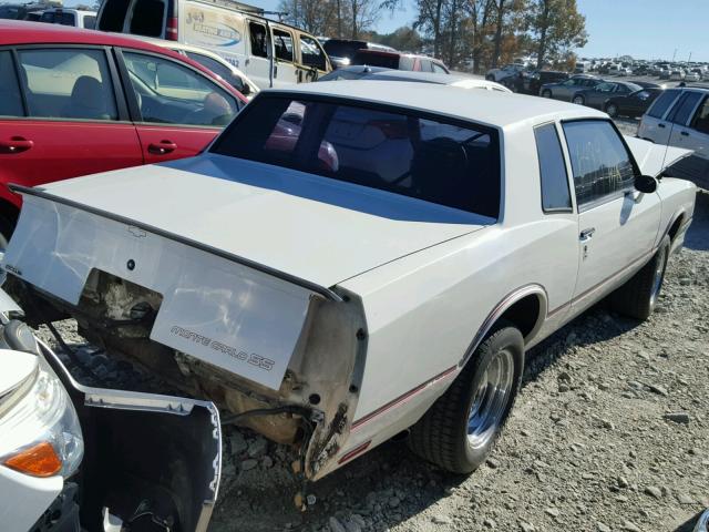 1G1GZ37G4FR216939 - 1985 CHEVROLET MONTE CARL WHITE photo 2