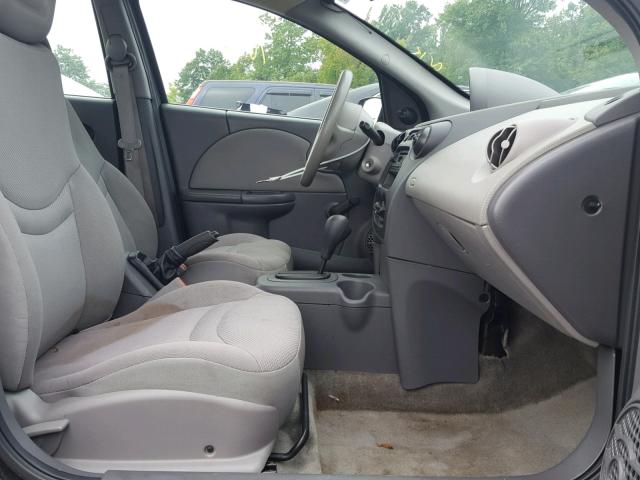 1G8AJ52F23Z160388 - 2003 SATURN ION LEVEL SILVER photo 5