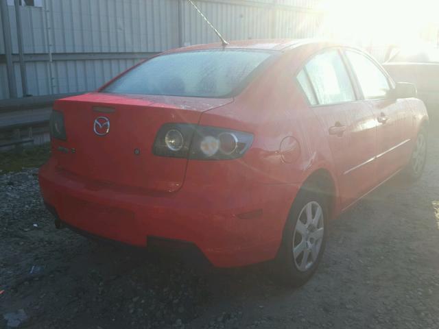 JM1BK32F981801215 - 2008 MAZDA 3 I RED photo 4