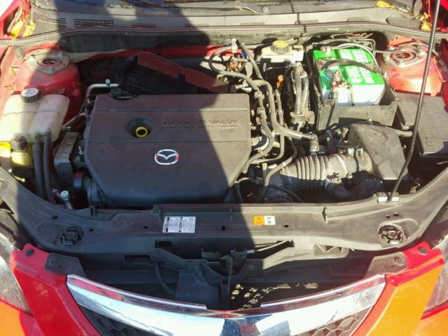 JM1BK32F981801215 - 2008 MAZDA 3 I RED photo 7