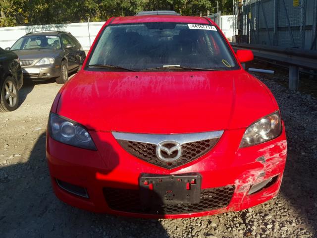 JM1BK32F981801215 - 2008 MAZDA 3 I RED photo 9