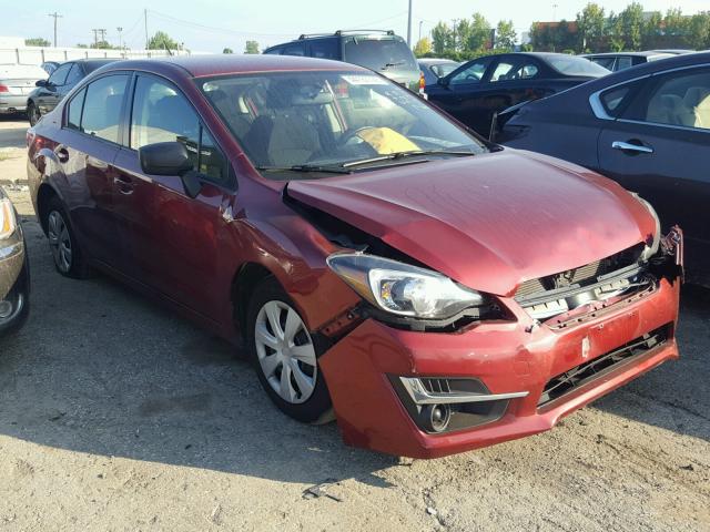 JF1GJAA66FH007720 - 2015 SUBARU IMPREZA BA RED photo 1