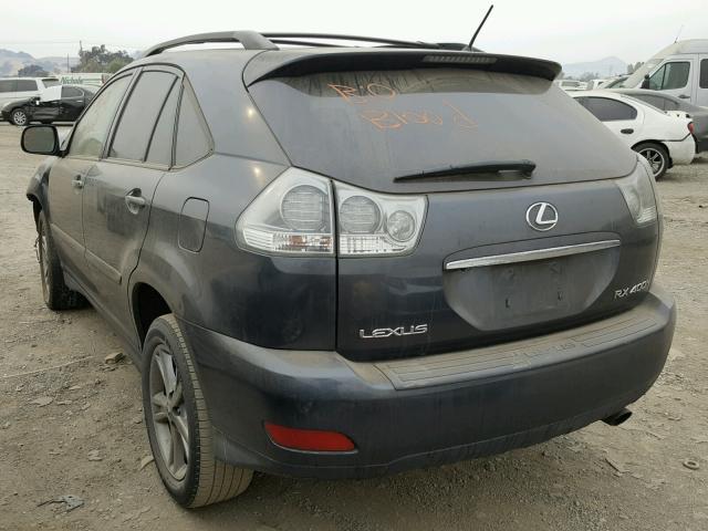 JTJHW31UX60025403 - 2006 LEXUS RX 400 CHARCOAL photo 3