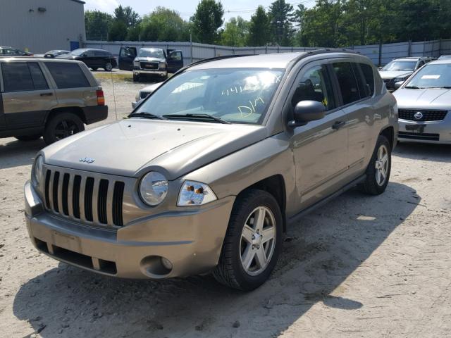 1J8FF47W88D710660 - 2008 JEEP COMPASS SP TAN photo 2