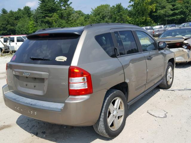 1J8FF47W88D710660 - 2008 JEEP COMPASS SP TAN photo 4