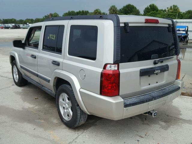 1J8HH48K46C335058 - 2006 JEEP COMMANDER GOLD photo 3