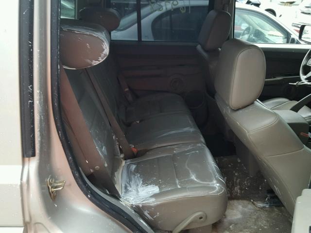 1J8HH48K46C335058 - 2006 JEEP COMMANDER GOLD photo 6