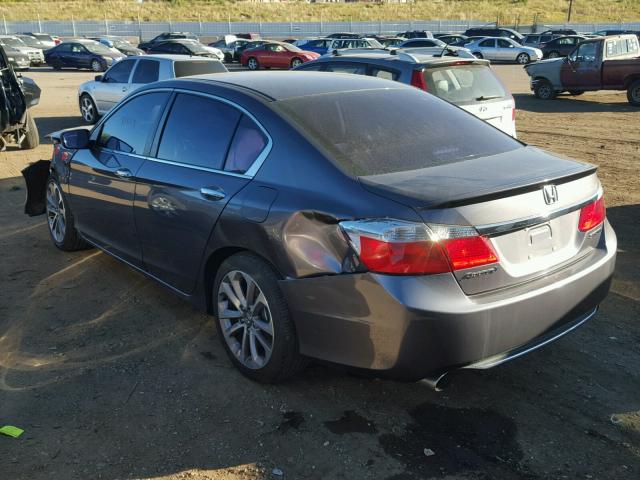 1HGCR2F54EA157924 - 2014 HONDA ACCORD SPO GRAY photo 3