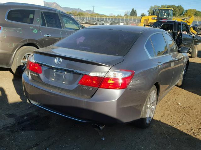 1HGCR2F54EA157924 - 2014 HONDA ACCORD SPO GRAY photo 4