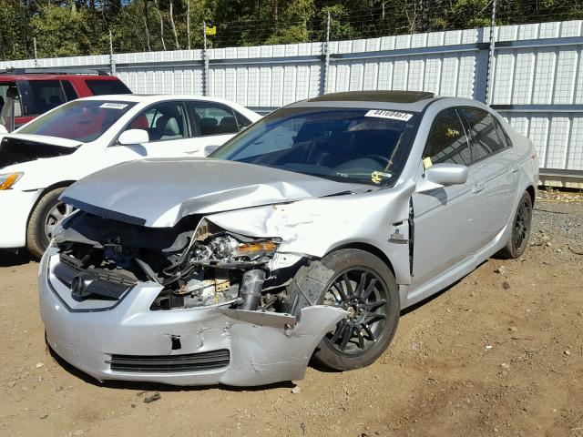 19UUA66285A037407 - 2005 ACURA TL SILVER photo 2