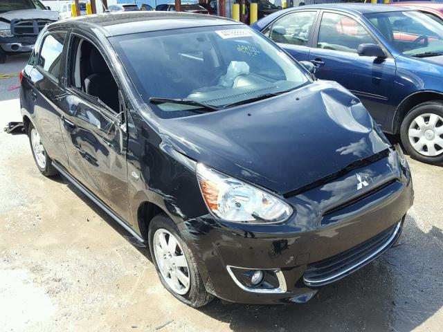 ML32A4HJ8FH049387 - 2015 MITSUBISHI MIRAGE ES BLACK photo 1