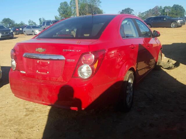 1G1JD5SB9C4112208 - 2012 CHEVROLET SONIC LT RED photo 4