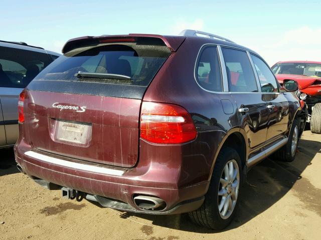 WP1AB29P98LA50205 - 2008 PORSCHE CAYENNE S BURGUNDY photo 4