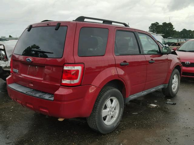 1FMCU9D76AKC44847 - 2010 FORD ESCAPE XLT RED photo 4