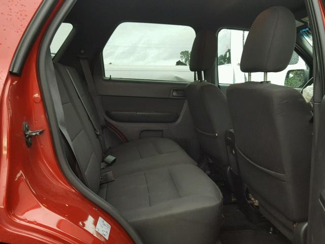 1FMCU9D76AKC44847 - 2010 FORD ESCAPE XLT RED photo 6