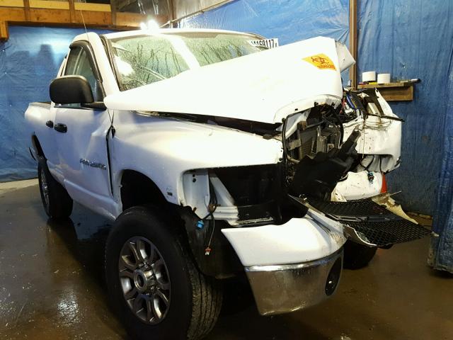 3D7KU28C04G221418 - 2004 DODGE RAM 2500 S WHITE photo 1