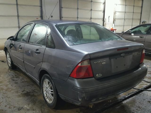 1FAFP34N16W169713 - 2006 FORD FOCUS GRAY photo 3