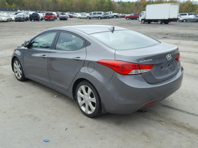 5NPDH4AE4DH287315 - 2013 HYUNDAI ELANTRA GL GRAY photo 3