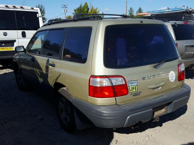 JF1SF63561H711325 - 2001 SUBARU FORESTER L GREEN photo 3