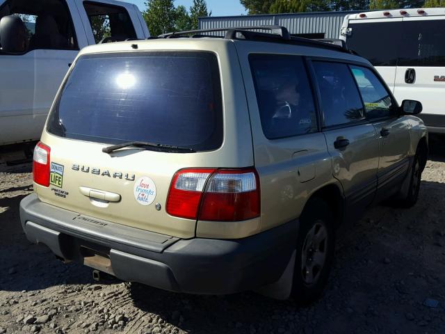 JF1SF63561H711325 - 2001 SUBARU FORESTER L GREEN photo 4