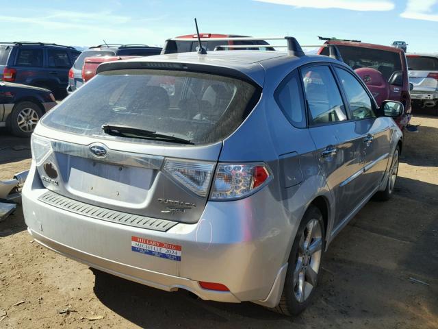 JF1GH63689H828053 - 2009 SUBARU IMPREZA SILVER photo 4