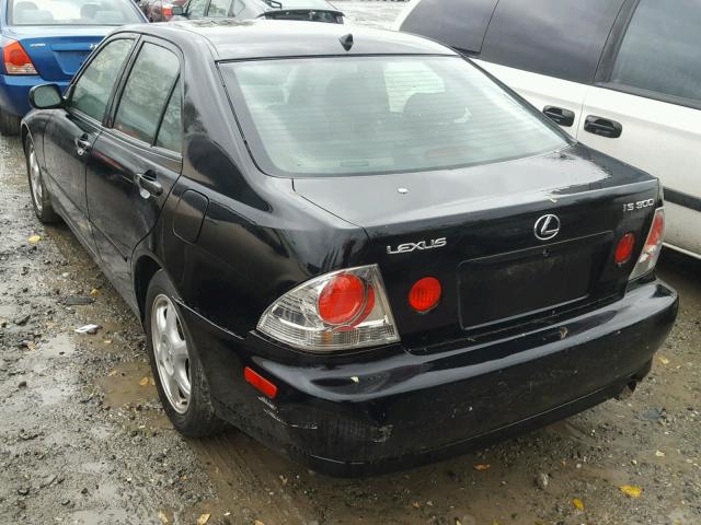 JTHBD182610028927 - 2001 LEXUS IS 300 BLACK photo 3