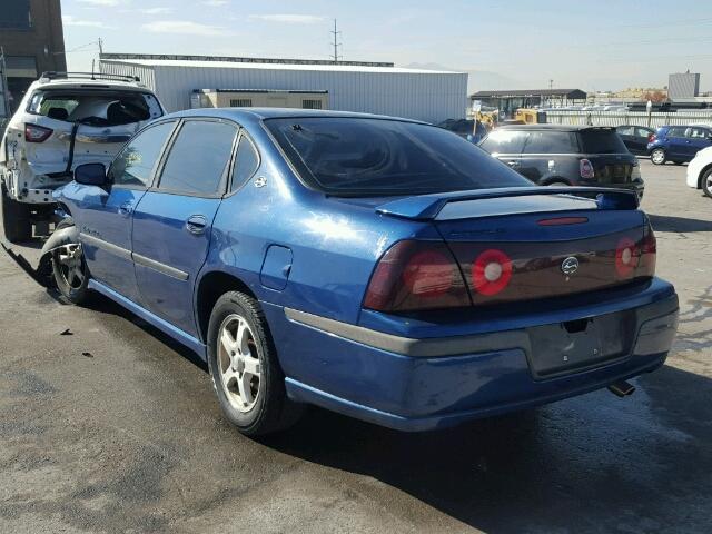 2G1WH52K439176762 - 2003 CHEVROLET IMPALA LS BLUE photo 3