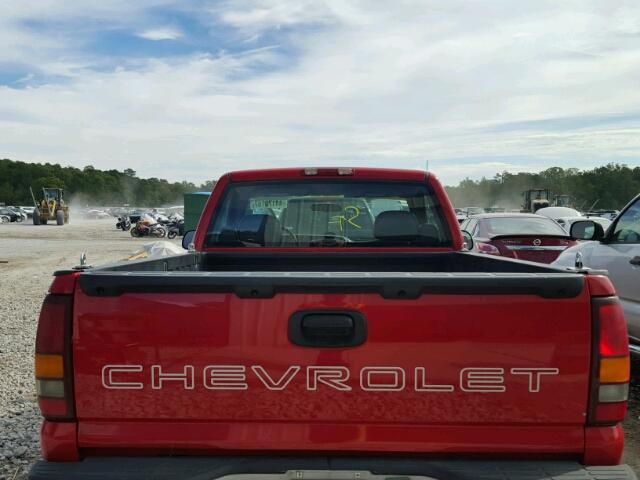 1GCEC14WXXZ200827 - 1999 CHEVROLET SILVERADO RED photo 6