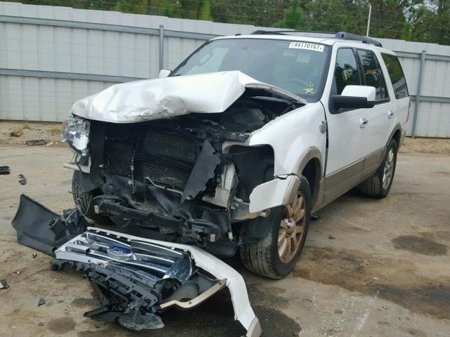 1FMJU1H59BEF42519 - 2011 FORD EXPEDITION WHITE photo 2